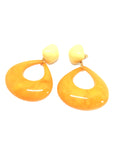 Boucles d'oreilles géométrique orange