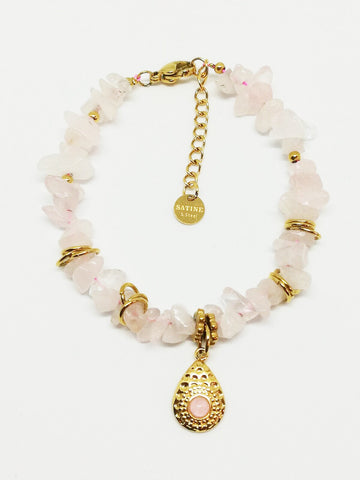 Bracelet quartz rose