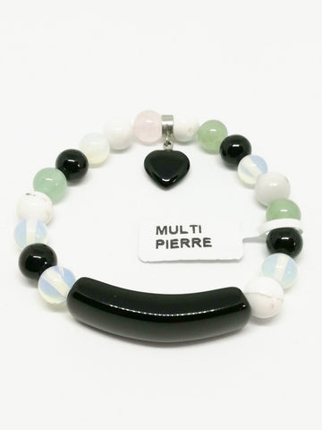 Bracelet perles multi pierre