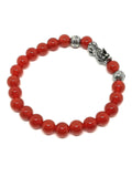 Bracelet Feng Shui en perles jade rouge