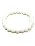 Bracelet agate blanc 8mm