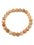 Bracelet perles naturelles pierre de lune rose 8mm