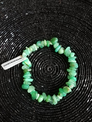 Bracelet pierres naturelles Chrysoprase vert