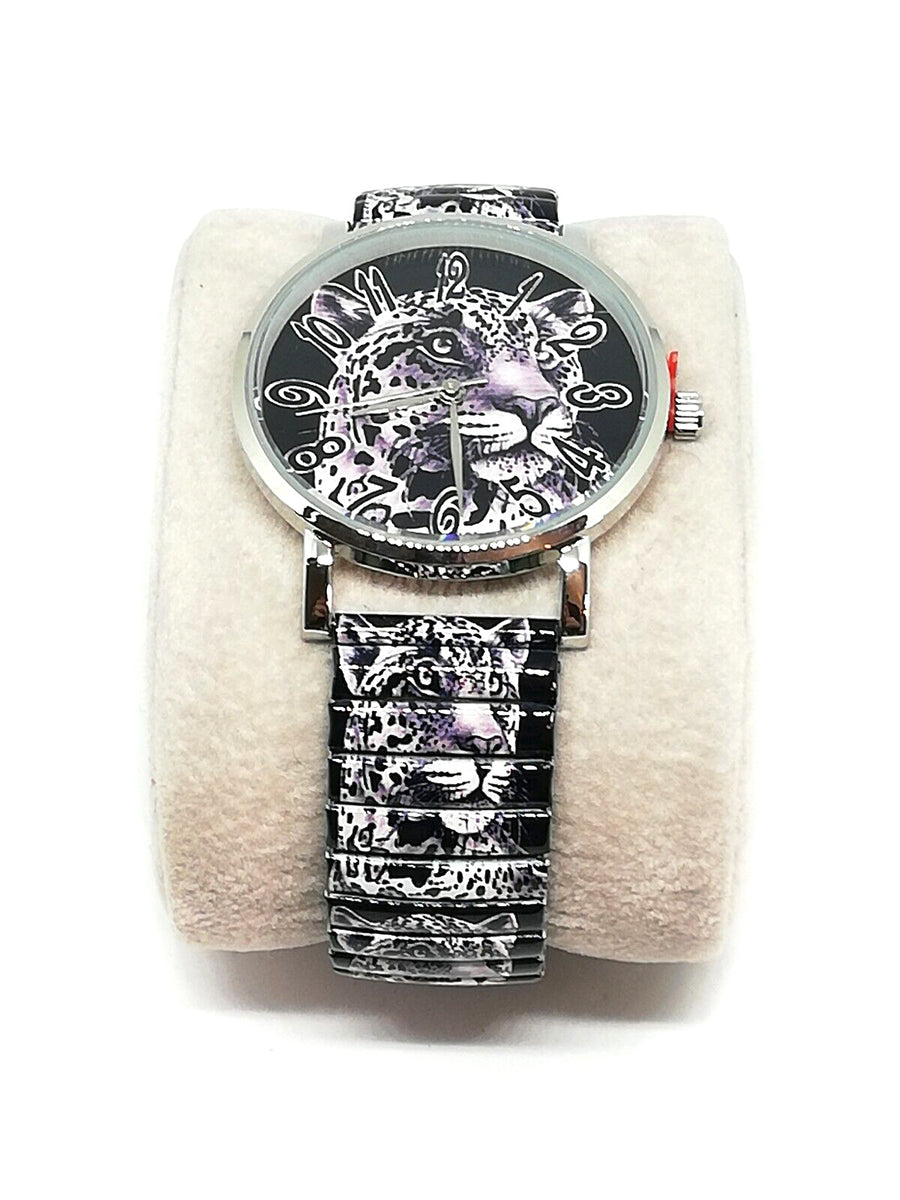 Montre discount leopard femme