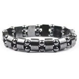 Bracelet en perle hématite magnétique 6mm - Noir