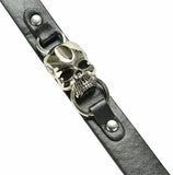 Bracelet tête de mort simili cuir