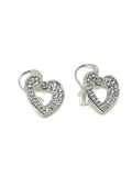 Boucles d'oreilles en forme de coeur