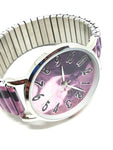 Montre chat violet