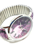 Montre chat violet
