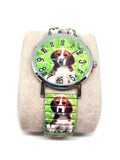 Montre chien vert