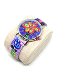 Montre fleurs Multicouleur