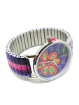 Montre fleurs Multicouleur