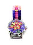 Montre fleurs Multicouleur
