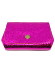 Porte monnaie cuir fuchsia brillant