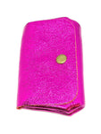 Porte monnaie cuir fuchsia brillant