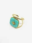 Bague pierre turquoise