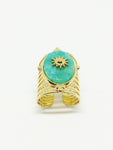 Bague amazonite