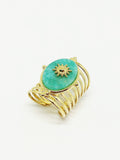 Bague amazonite