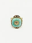 Bague femme amazonite