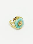 Bague femme amazonite