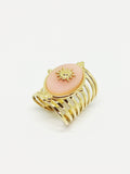 Bague quartz rose