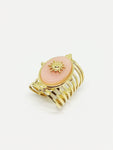 Bague quartz rose