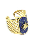 Bague étoile lapis lazuli