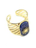 Bague étoile lapis lazuli