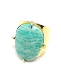 Bague en pierre amazonite