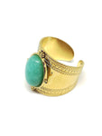 Bague pierre amazonite