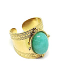 Bague pierre amazonite