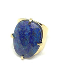 Bague en pierre lapis lazuli