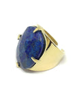 Bague en pierre lapis lazuli