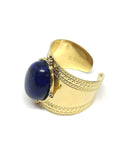 bague femme pierre lapis lazuli