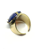 Bague en pierre lapis lazuli