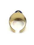 bague femme pierre lapis lazuli