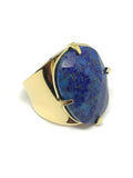 Bague en pierre lapis lazuli