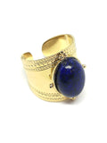 bague femme pierre lapis lazuli