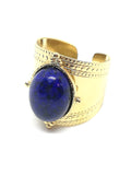 bague femme pierre lapis lazuli