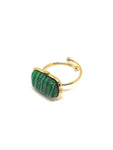 Bague malachite