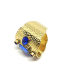 Bague pierre bleu saphir