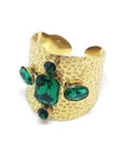 Bague pierre vert émeraude