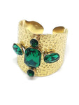 Bague pierre vert émeraude