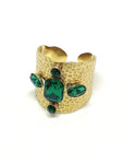 Bague pierre vert émeraude