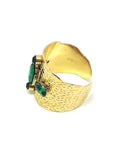 Bague pierre vert émeraude