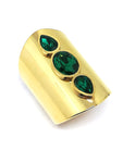 Bague émeraude vert