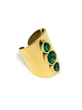 Bague émeraude vert