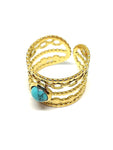 Bague turquoise femme