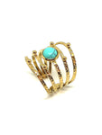 Bague pierre turquoise femme