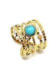 Bague turquoise femme